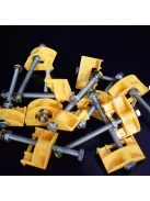 Csempeszintező és lapszintező készlet (fali, csavaros rendszerű) - 10 darabos csomag