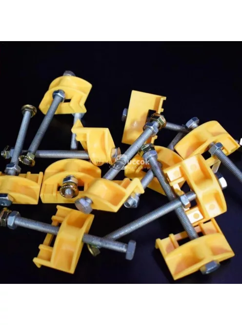 Csempeszintező és lapszintező készlet (fali, csavaros rendszerű) - 10 darabos csomag