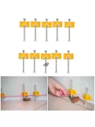 Csempeszintező és lapszintező készlet (fali, csavaros rendszerű) - 10 darabos csomag