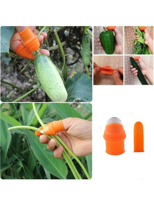 Gumi metsző/vágó ujjszerszám S méret - Precíziós kertészeti eszköz kisebb növényekhez