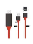 HDMI – USB átalakító kábel, kompatibilis telefon csatlakoztatásához HDMI eszközökhöz