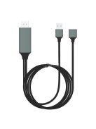 HDMI – USB átalakító kábel, kompatibilis telefon csatlakoztatásához HDMI eszközökhöz