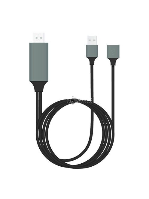 HDMI – USB átalakító kábel, kompatibilis telefon csatlakoztatásához HDMI eszközökhöz