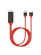 HDMI – USB átalakító kábel, kompatibilis telefon csatlakoztatásához HDMI eszközökhöz
