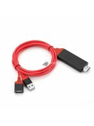 HDMI – USB átalakító kábel, kompatibilis telefon csatlakoztatásához HDMI eszközökhöz