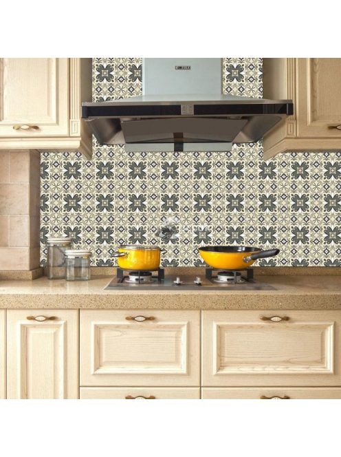 Öntapadós csempematrica szett, 15 db, "A" minta - dekoratív falburkolat felújításhoz