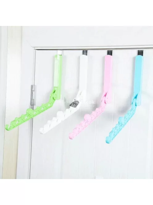 Kihajtható ajtóra akasztható fehér tároló akasztó