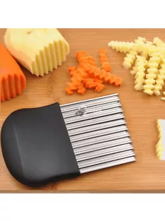   Hullámos zöldség szeletelő - Konyhai eszköz dekoratív zöldségvágáshoz