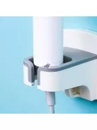 Fehér Öntapadós Hajszárító Tartó - Praktikus Fürdőszobai Kiegészítő