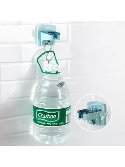 Fehér Öntapadós Hajszárító Tartó - Praktikus Fürdőszobai Kiegészítő