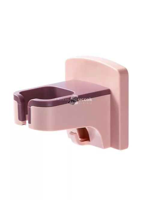 Fehér Öntapadós Hajszárító Tartó - Praktikus Fürdőszobai Kiegészítő