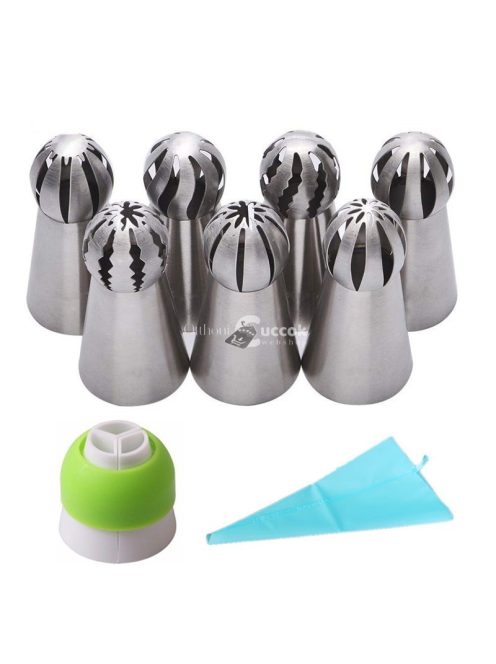 Sütemény Díszítő Készlet Habzsákkal és Cserélhető Csövekkel - Kreatív Tortadíszítéshez