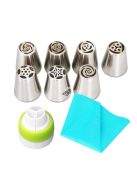 Sütemény Díszítő Készlet Habzsákkal és Cserélhető Csövekkel - Kreatív Tortadíszítéshez