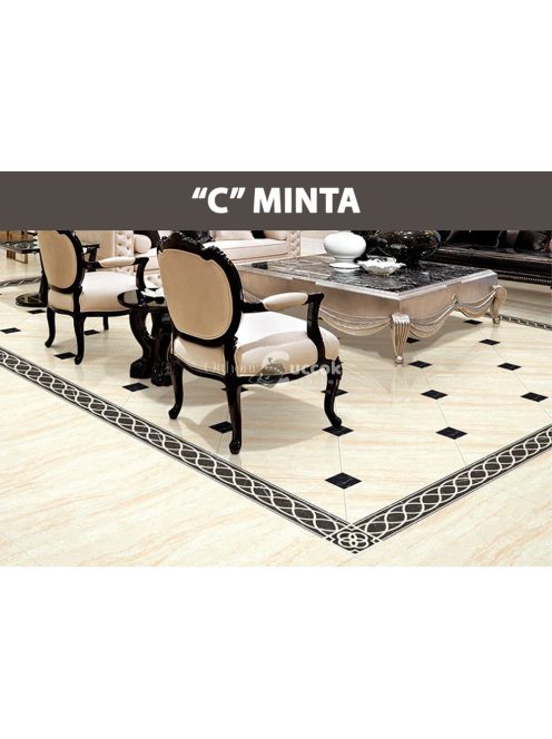 Vintage Csempematrica - Dekoratív Falburkolat Matrica Retro Mintával