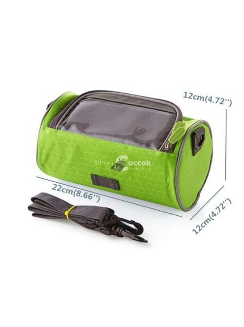 Többfunkciós kerékpáros kormánytáska Fekete - Vízálló és Praktikus Tárolómegoldás Biciklizéshez