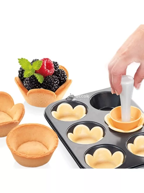 Kosárka formázó szett - sütemény- és desszertkészítő konyhai eszköz készlet