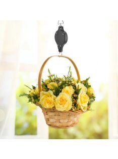   Állítható Magasságú Emelő Csiga Függő Virágtartóhoz Kerti Dekorációhoz