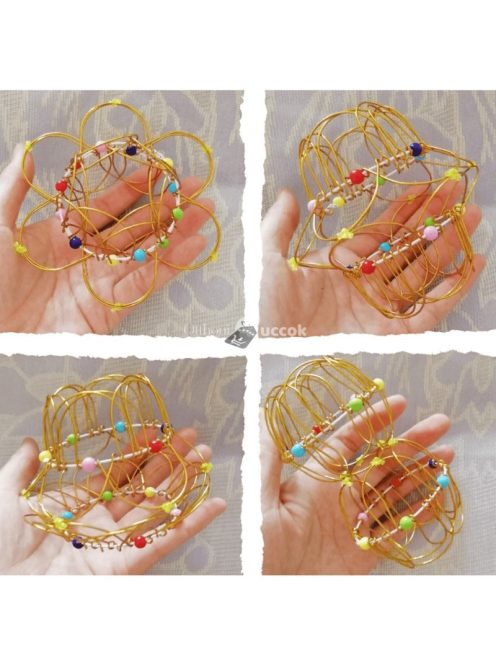 Kreatív stresszoldó játék kék színben, relaxációs és fókuszáló eszköz