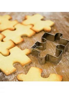   Puzzle alakú süteménykiszúró forma készlet (4 darab) sütéshez