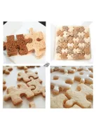 Puzzle alakú süteménykiszúró forma készlet (4 darab) sütéshez