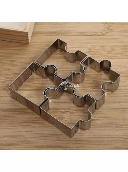 Puzzle alakú süteménykiszúró forma készlet (4 darab) sütéshez