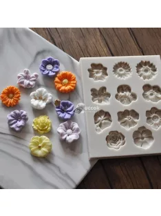   Szilikon fondant forma - tortadíszítő eszköz sütéshez és cukrászati dekorációhoz