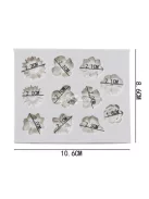 Szilikon fondant forma - tortadíszítő eszköz sütéshez és cukrászati dekorációhoz