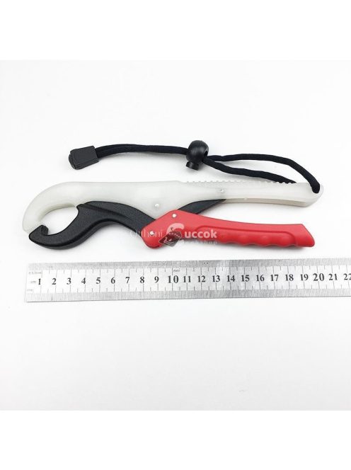 Halkiemelő fogó zöld, csúszásmentes markolattal horgászathoz