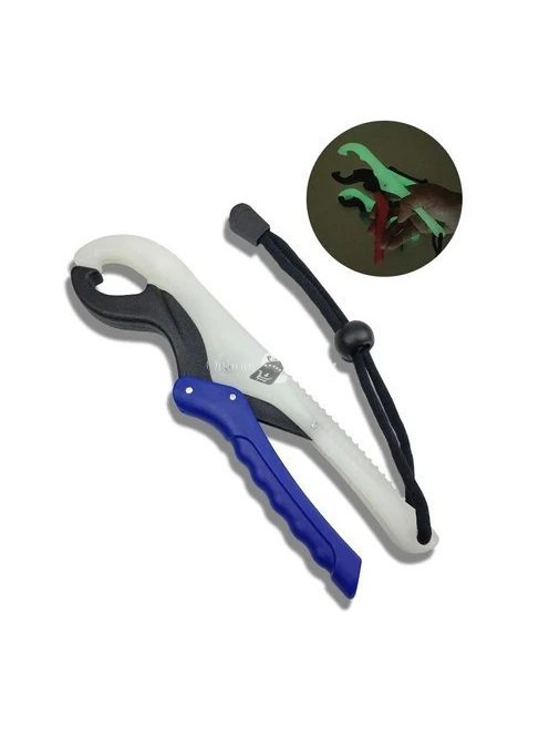 Halkiemelő fogó zöld, csúszásmentes markolattal horgászathoz