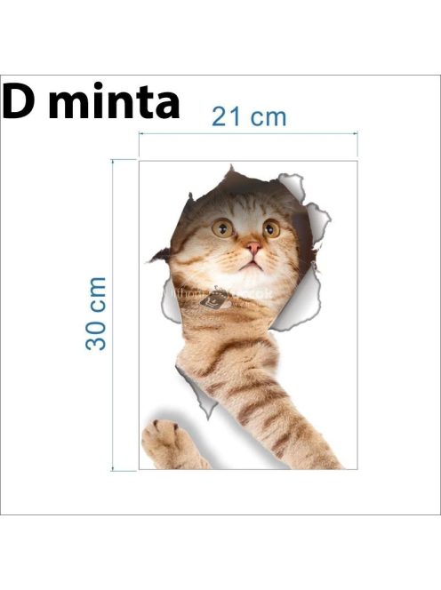 3D Cica Matrica Dekorációs Falmatrica Gyerekszobába