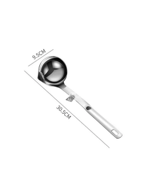 Zsiradékszűrő merőkanál olaj eltávolításhoz és levesek tisztításához