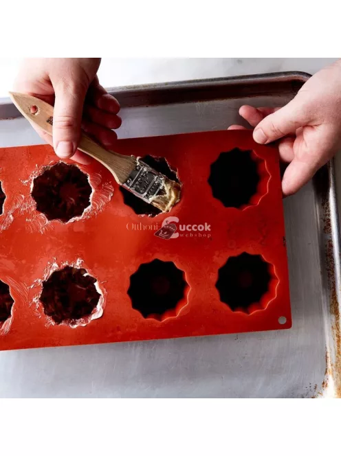 Canelé sütőforma szilikonból - süteménykészítéshez