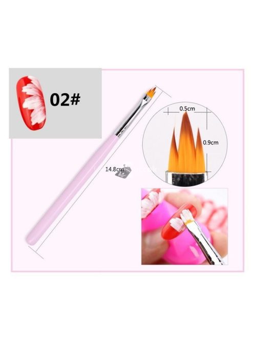 Körmös Díszítő Ecset - Precíziós Nail Art Brush