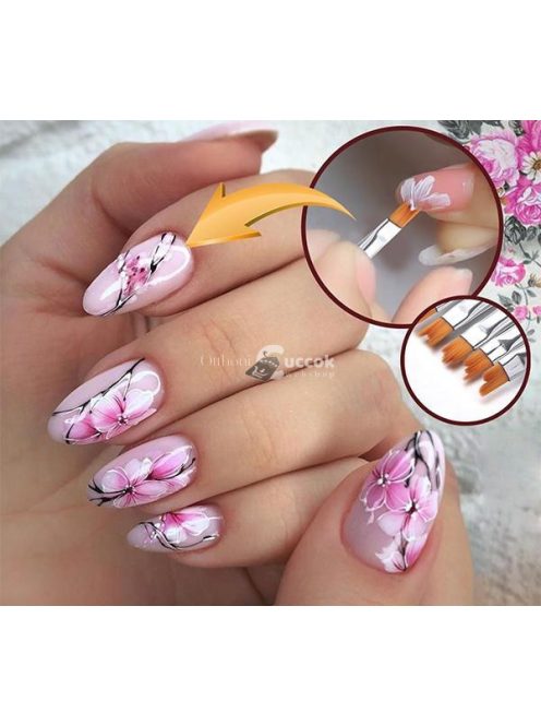 Körmös Díszítő Ecset - Precíziós Nail Art Brush