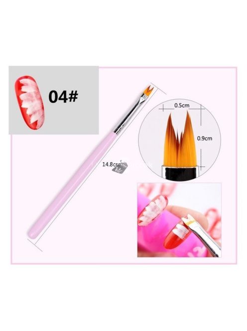Körmös Díszítő Ecset - Precíziós Nail Art Brush