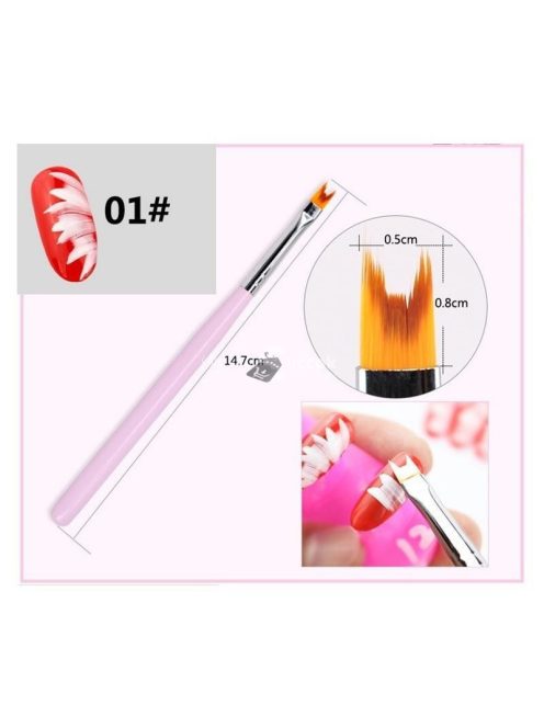 Körmös Díszítő Ecset - Precíziós Nail Art Brush
