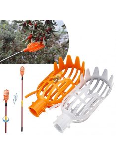   Gyümölcsszedő fej - fehér színű, praktikus kerti eszköz gyümölcsök könnyű és hatékony leszedéséhez