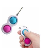 Pop It stresszoldó kulcstartó játék gyermekeknek és felnőtteknek