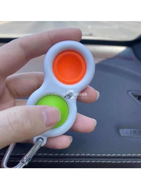 Pop It stresszoldó kulcstartó játék gyermekeknek és felnőtteknek