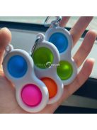 Pop It stresszoldó kulcstartó játék gyermekeknek és felnőtteknek