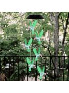 Kolibris világító szélcsengő kültéri dekorációhoz