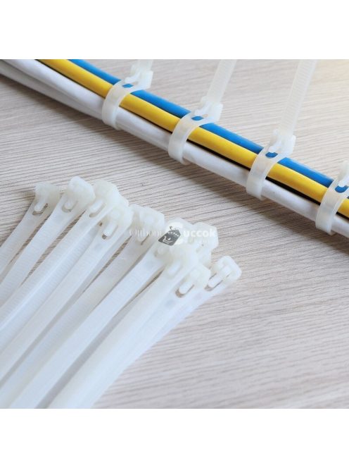 Fekete gyorskötöző, kábelkötegelő kábelek rendszerezéséhez