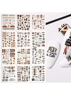   3D-s Körömmatrica - Citrus Gyümölcs Mintával, Körömdíszítéshez