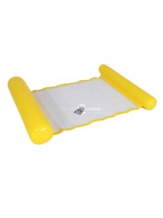   Felfújható kék hálós matrac beépített pumpával strandoláshoz és medencéhez