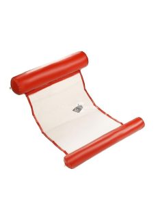   Felfújható kék hálós matrac beépített pumpával strandoláshoz és medencéhez