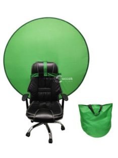   Zöld háttér fotózáshoz és videózáshoz, székekhez kompatibilis rendszer