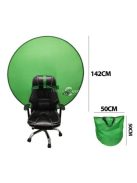 Zöld háttér fotózáshoz és videózáshoz, székekhez kompatibilis rendszer