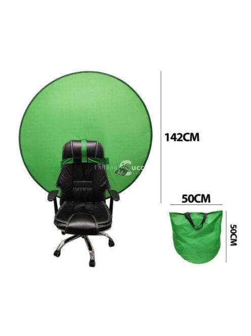 Zöld háttér fotózáshoz és videózáshoz, székekhez kompatibilis rendszer