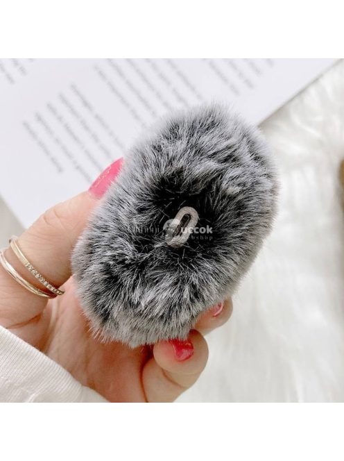 Szürke Plüss AirPods Tok AirPods 1/2 Kompatibilis Védelemhez