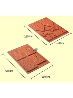   Szilikon mézeskalács ház sütőforma süteménykészítéshez